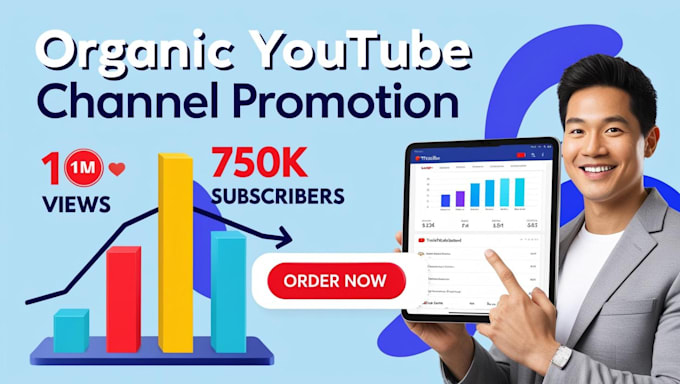 Gig Preview - Do organic youtube channel promotion and monetization