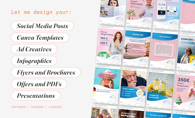 Gig Preview - Design eye catching, fully editable social media templates