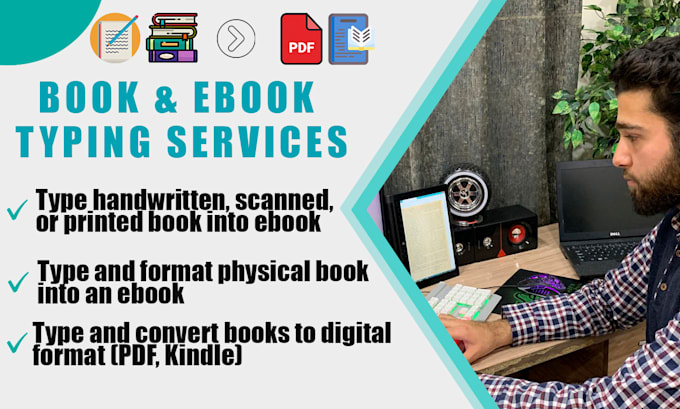 Bestseller - professionally type your handwritten or scanned book, typing services