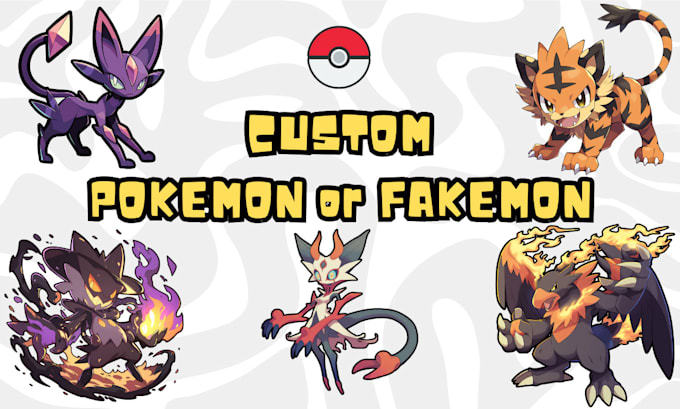 Gig Preview - Do pokemon or fakemon with pokemon trainer or card game for you