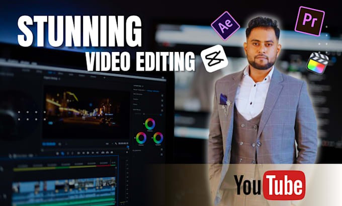 Gig Preview - Do stunning video edit for your youtube and other platforms