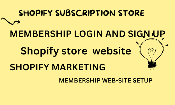 Gig Preview - Do shopify subscription store membership website box beverage