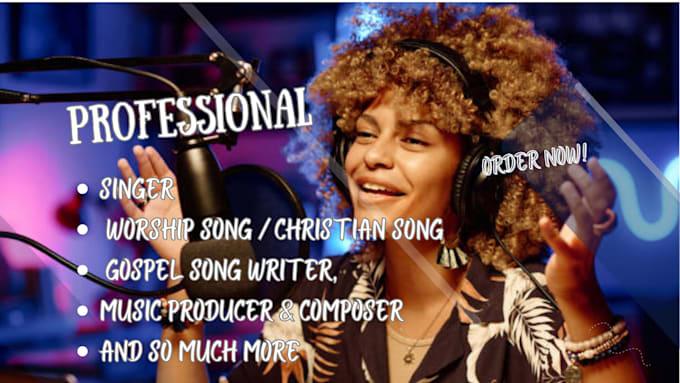 Gig Preview - Produce  professional female christian gospel choir song vocalist, edm