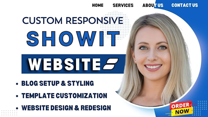 Gig Preview - Build, customize responsive showit website or template, showit blog website