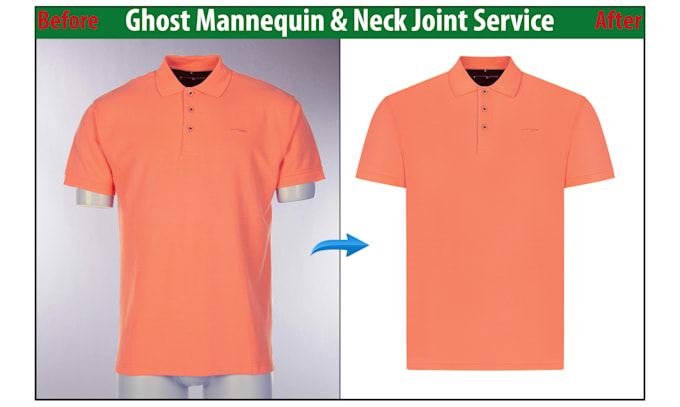 Gig Preview - Do ghost mannequin symmetrical neck joint wrinkle removal and product photo edit