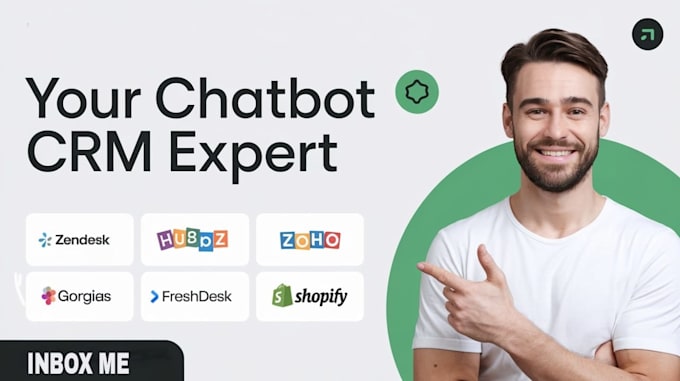 Gig Preview - Build zendesk hubspot zoho gorgias freshdesk shopify CRM ai agent chatbot