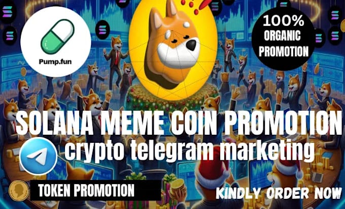 Bestseller - boost solana meme coin promotion meme coin marketing telegram crypto promotion