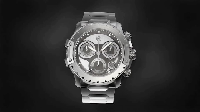 Gig Preview - Make realistic 3d watch animation, 3d wrist watch design, watch model, 3d render