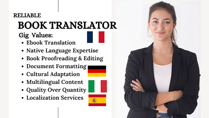 Bestseller - translate ebook novel online course from english to spanish german french polish