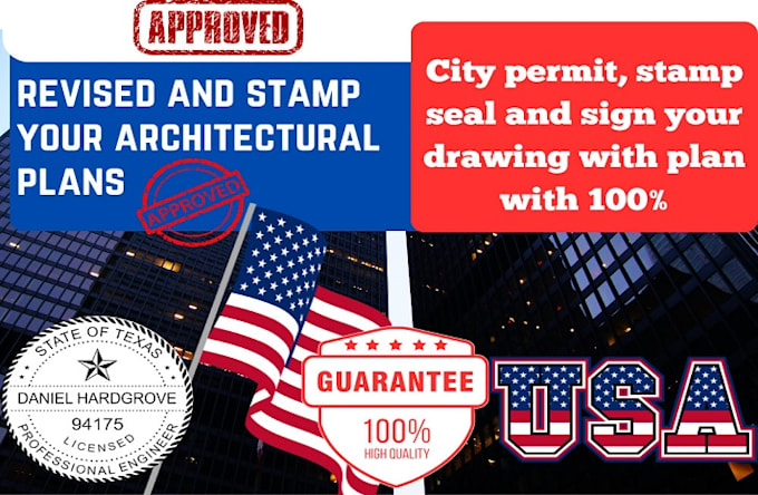 Gig Preview - Draw review and stamp as licensed civil and structural engineer for city permit