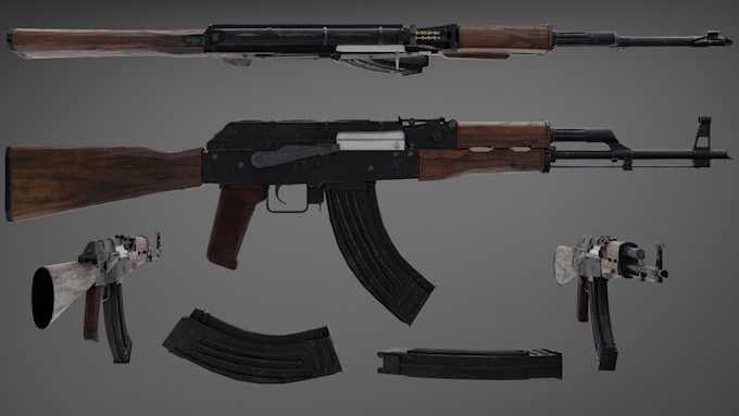 Gig Preview - Create highly realistic 3d models of game ready props and assets