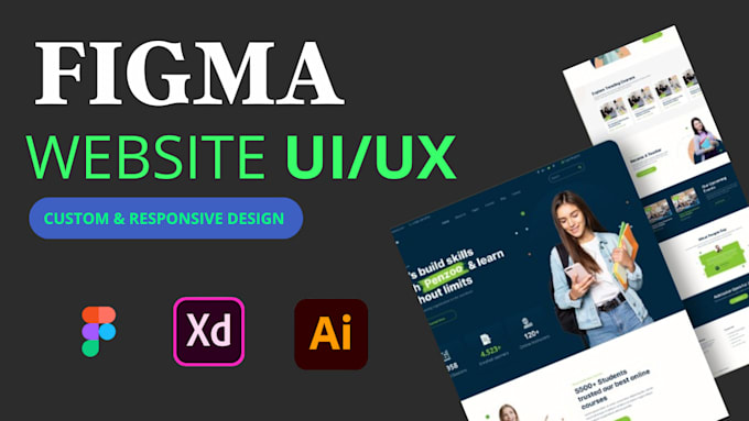 Gig Preview - Do figma website design, website ui ux design mockup, landing pages in figma