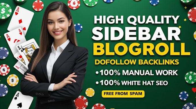 Gig Preview - High da sidebar blogroll backlinks