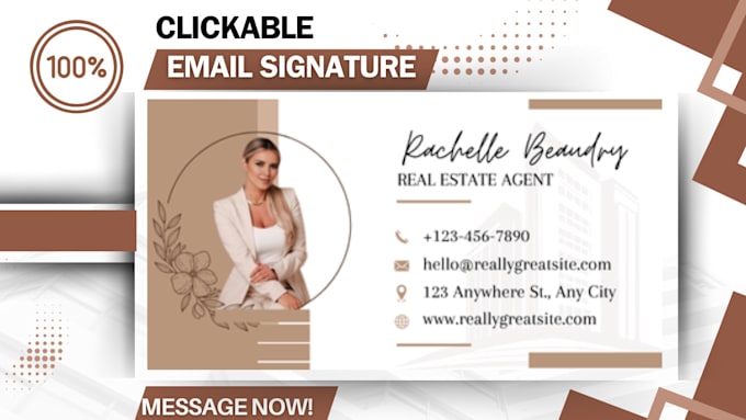 Gig Preview - Email signature, clickable html signature