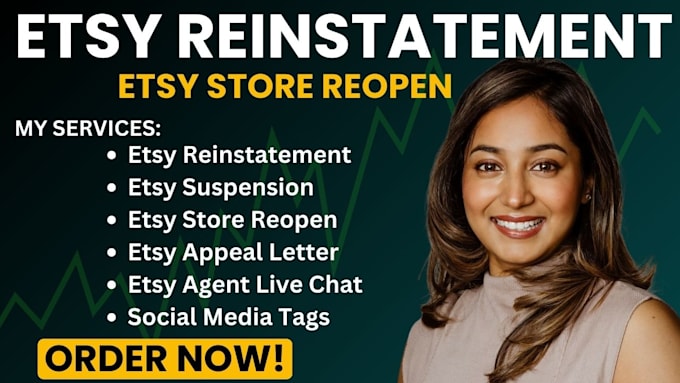 Bestseller - reopen shop etsy reinstatement etsy suspension etsy appeal letter esty live chat