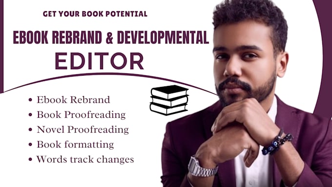 Gig Preview - Do ebook rebrand, edit proofread, developmental book editing, ebook reselling,