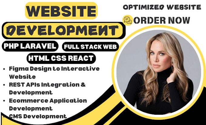 Bestseller - do website development as full stack web developer, PHP laravel HTML CSS react