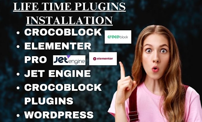 Gig Preview - Install lifetime license crocoblock elementor pro into your wordpress website