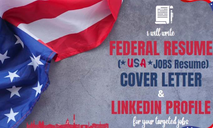 Gig Preview - Create a federal or usajobs resume and cover letter