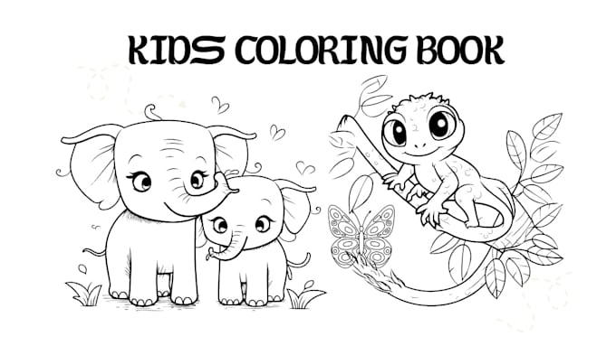 Gig Preview - Create kids coloring book page, activities book, mandala illustration book