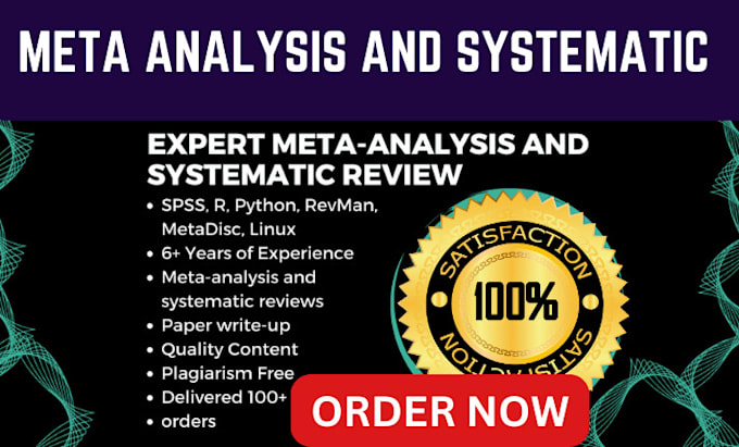 Gig Preview - Provide premium meta analysis and systematic review