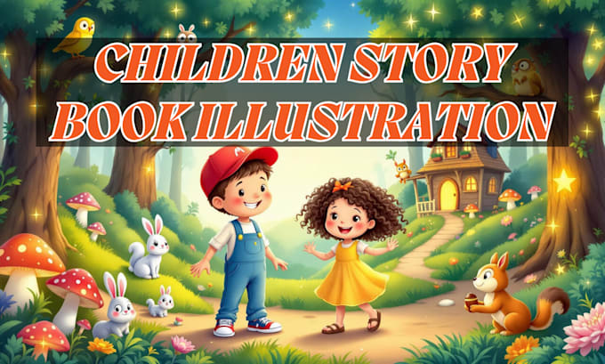 Gig Preview - Create and illustrate children story book, book cover, formatting for amazon KDP