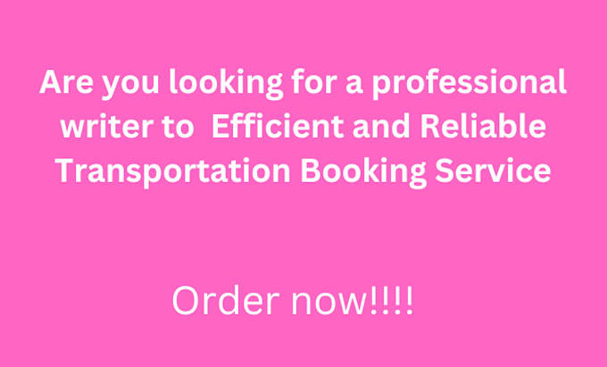 Bestseller - efficient and reliable transportation booking service