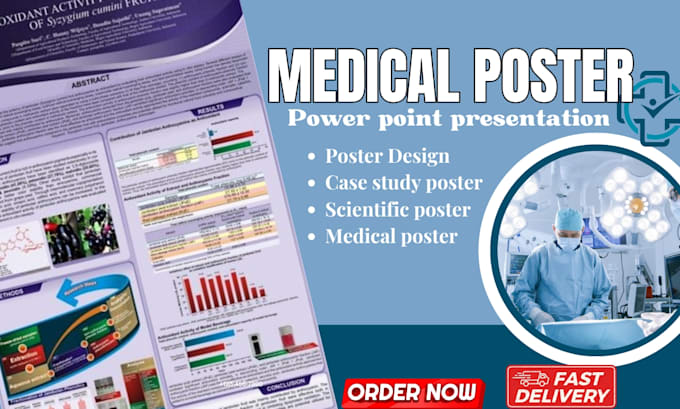 Gig Preview - Design medical poster, medical conference and academic poster presentation,