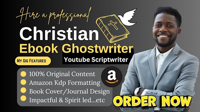 Gig Preview - Ghostwrite impactful christian ebook, prayer book for amazon KDP, youtube script