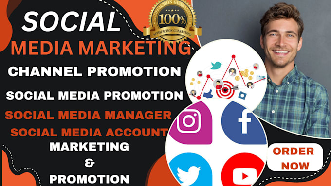 Gig Preview - Do social media promotion and marketing and be your social media manager