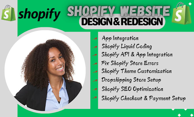 Gig Preview - Fix shopify store errors, liquid code, theme customization, redesign website