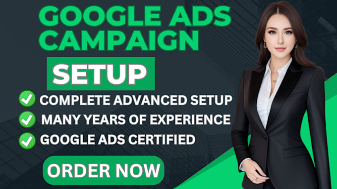 Gig Preview - Setup and manage google ads adwords ppc campaigns, search display