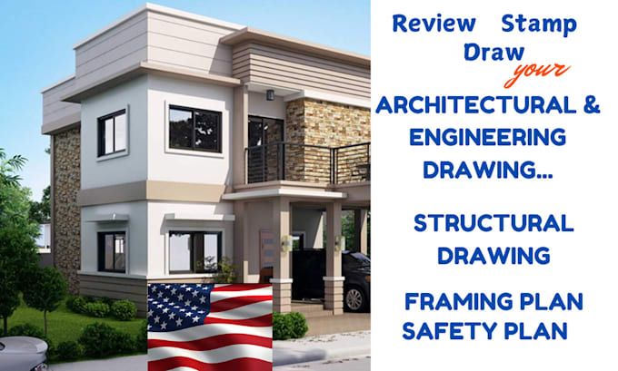 Gig Preview - Review 2d floor plan structural drawing with architectural and engineering stamp