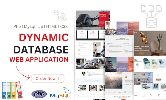 Gig Preview - Create javascript, php, mysql database web application