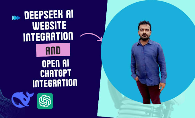 Gig Preview - Integrate deepseek ai, chatgpt, ai saas, rag chatbot for website