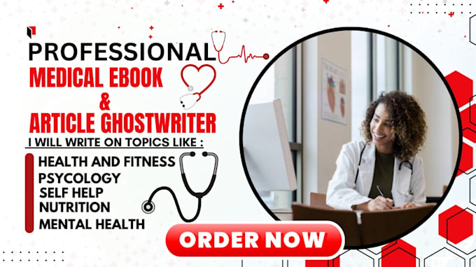 Bestseller - write medical, self help, health and fitness, holistic ebook or online course