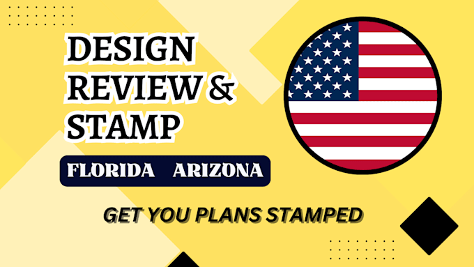 Gig Preview - Review stamp as licensed civil and structural engineer in florida and arizona