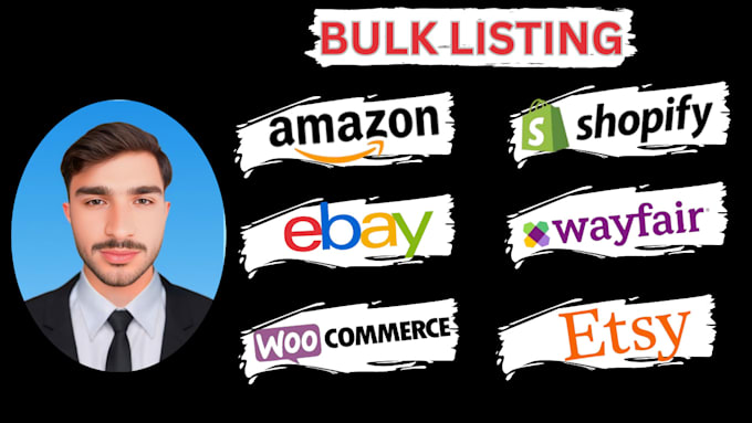 Gig Preview - Setup amazon, ebay, shopify and etsy store bulk product listing and CSV file