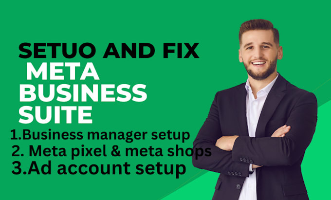 Gig Preview - Fix meta, meta shops, meta pixel, business manager, ad accounts