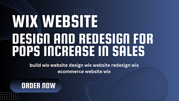 Bestseller - build wix website design wix website redesign wix ecommerce website wix