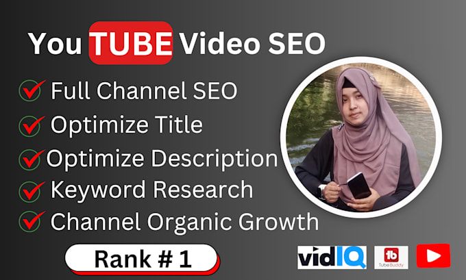 Gig Preview - Optimize best youtube video SEO for top ranking