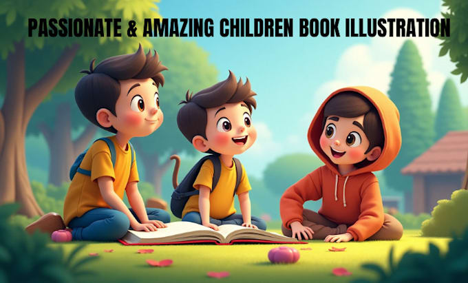 Gig Preview - Design adorable children storybook illustrations and book cover