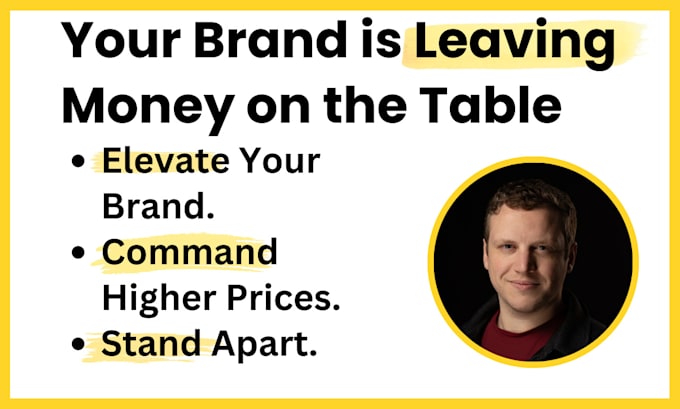 Gig Preview - Refine your brand strategy to attract premium clients