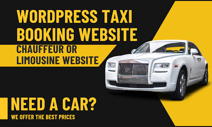 Gig Preview - Do chauffeur website limousine and taxi booking website with wordpress