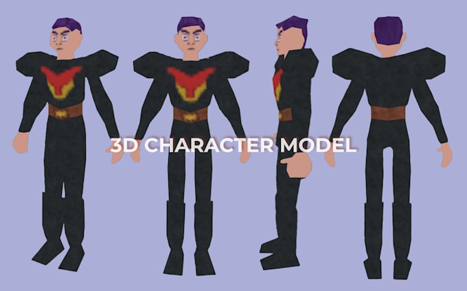 Gig Preview - Do retro 3d low poly model in n64 ps1 style psx 3d animation playstation y2k