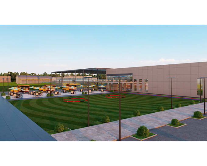 Gig Preview - Design 3d sport complex, 3d stadium, facility, gym center, gaming arenas, court