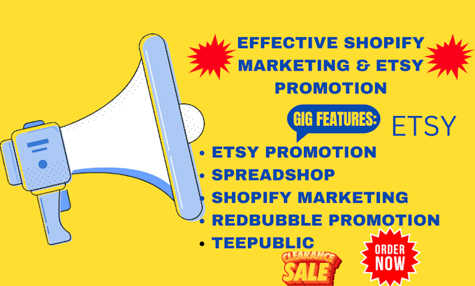 Bestseller - do shopify marketing etsy teespring teepublic spreadshop etsy redbubble