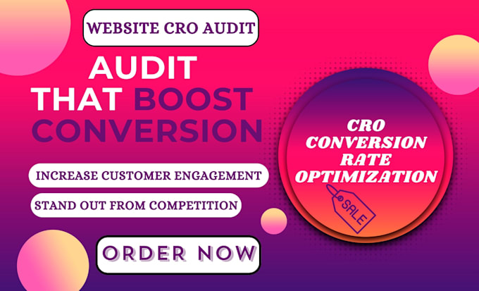 Gig Preview - Professional UX UI and cro audit, website conversion rate optimization review