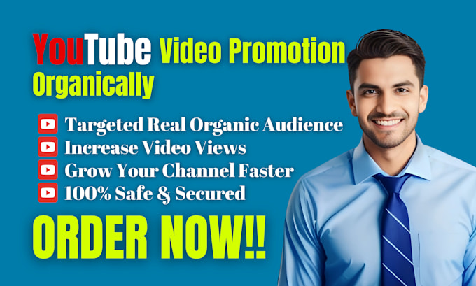 Bestseller - do organic youtube video promotion to boost video views