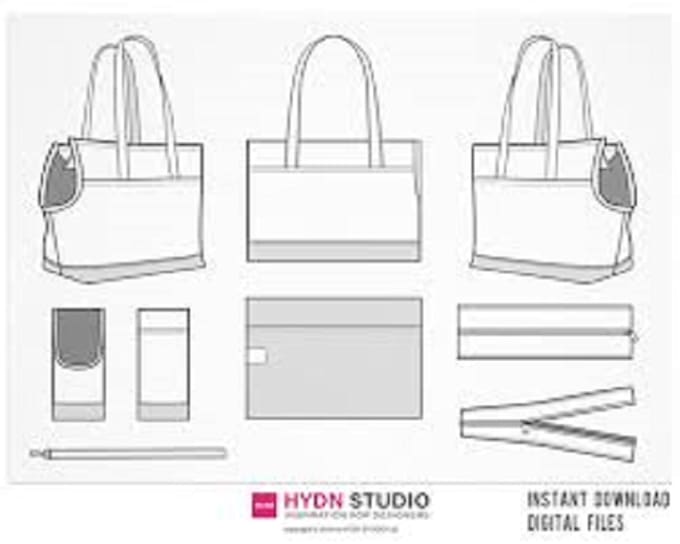 Gig Preview - Create fashion tech pack clothing tech pack bag shoe tech pack flat sketch